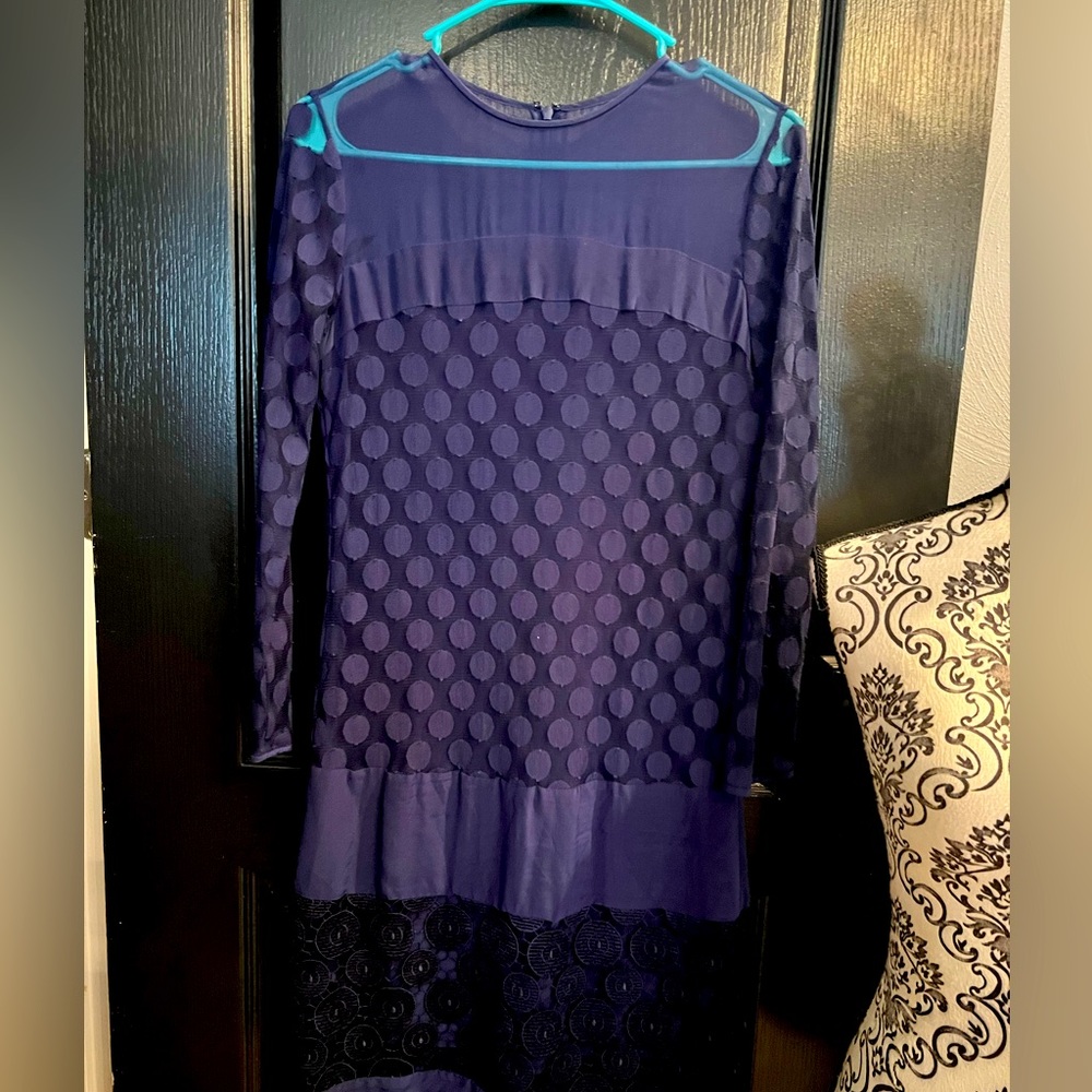 Diane Von Furstenberg navy dress size 4